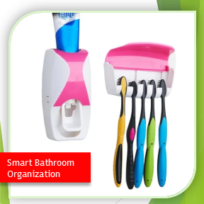 Automatic Toothpaste Dispenser with Toothbrush Holder Set (Qd)