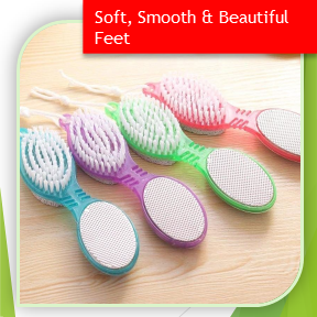 Stone 4-in-1 Foot File & Pedicure Scrubber Brush (HMW)