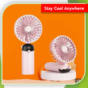 Digital Mini Portable Folding Fan (AAT)