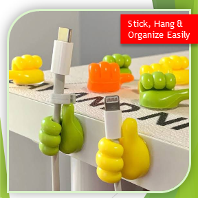 Pack of 10 Silicone Thumb Wall Hooks (EX)