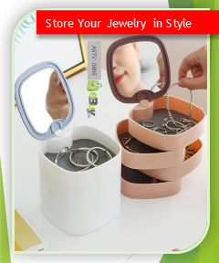 4-Layer Rotating Jewelry Organizer Storage Rack (HMW)