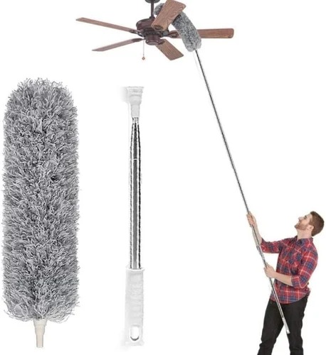 Large Microfiber Cleaning Duster (Grey) (EX) - Image 2