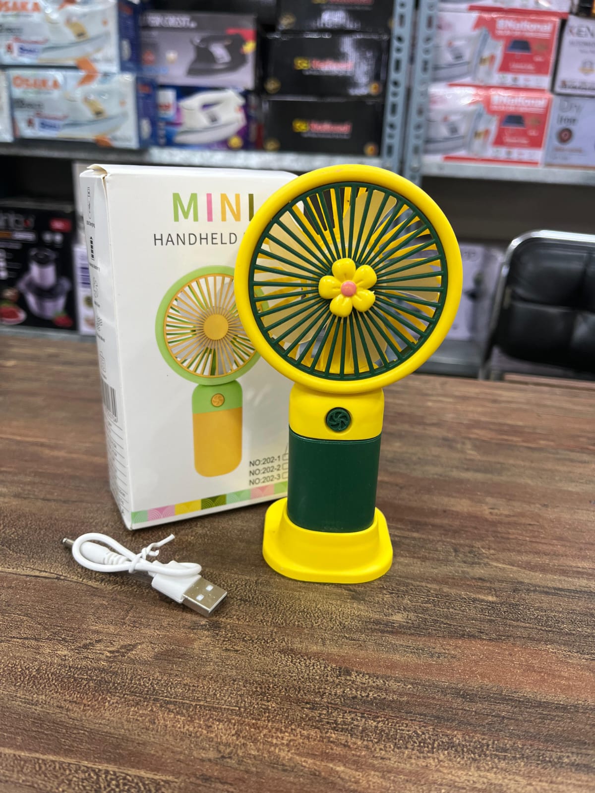 Mini Handheld Fruit Design Fan – Portable (Random Colors) (EX) - Image 3