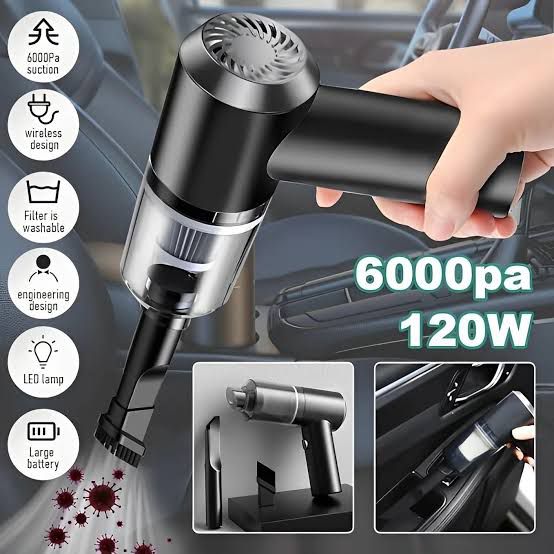 3-in-1 Portable Car Vacuum Cleaner (HMW) - Image 2