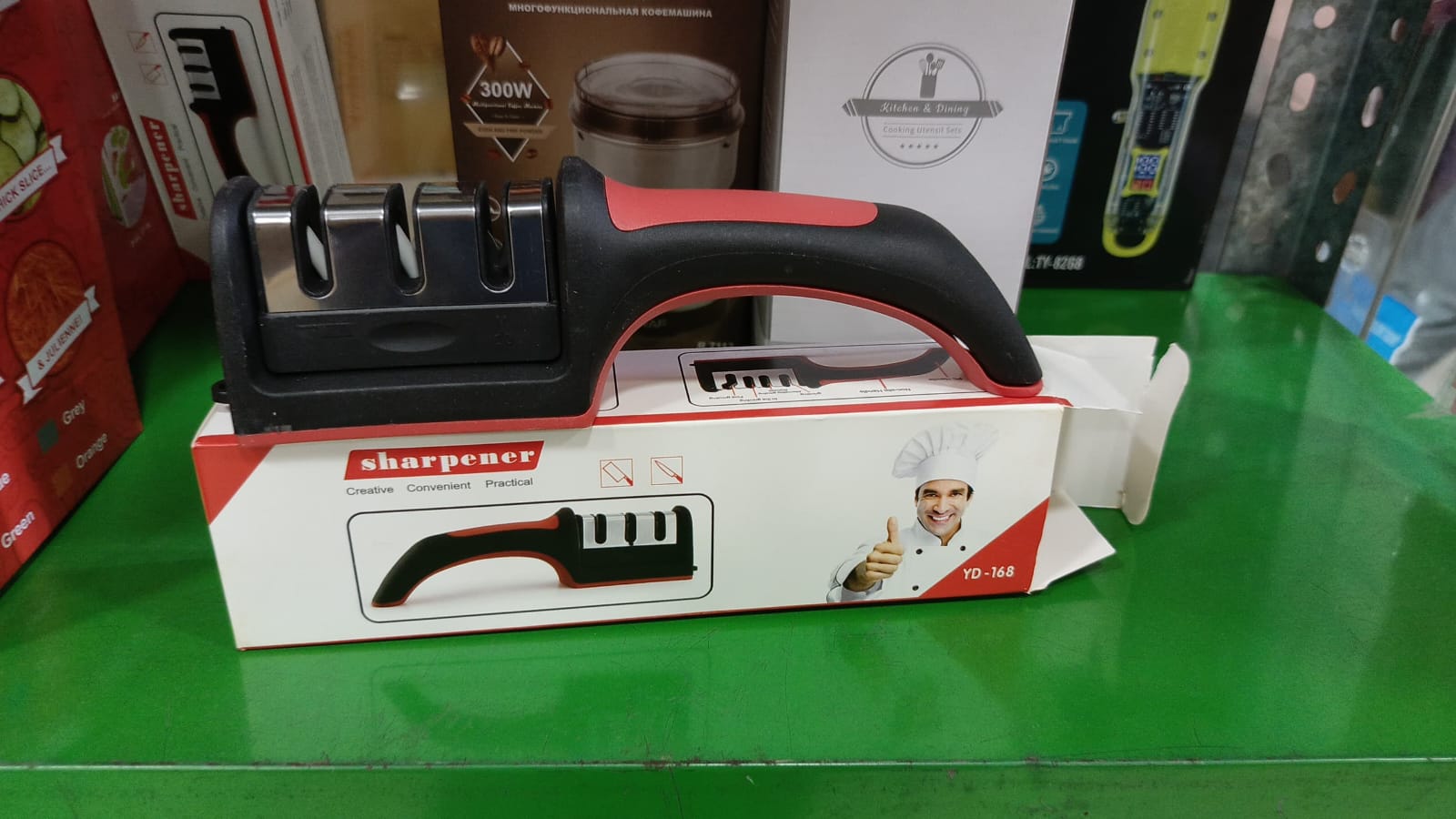 Professional 3-Stage Knife Sharpener for Kitchen Knives (HC) - Image 2