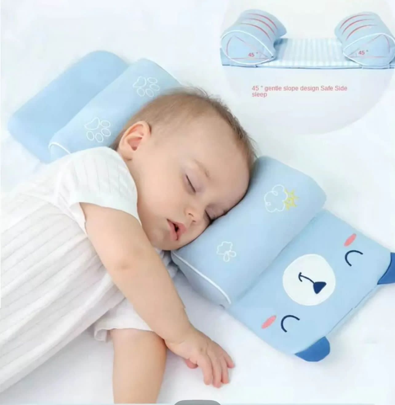 Adjustable Newborn Baby Head Shaping Pillow (BE) - Image 2