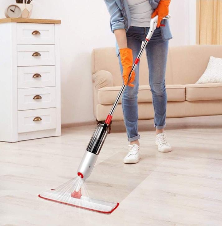 360° Microfiber Water Spray Mop with Refillable Bottle (AAT) - Image 2