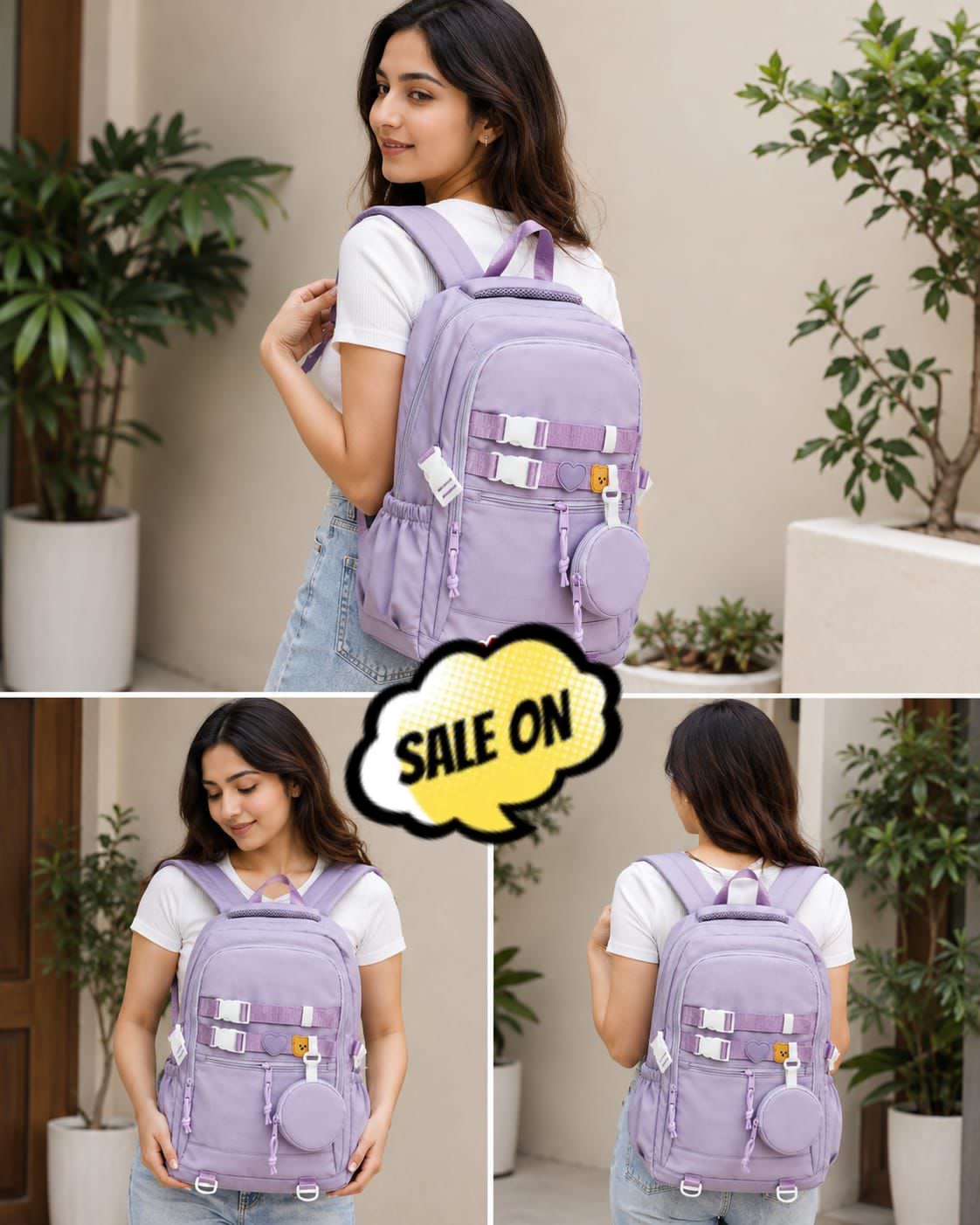 Imported Premium Parachute Backpack with Hanging Pouch (ASB) - Image 5