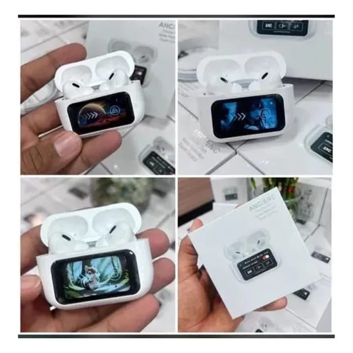 A9 Pro Touch Screen ANC/ENC Wireless Earbuds (Qd) - Image 2