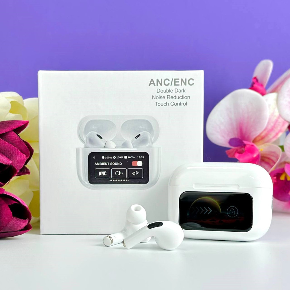 A9 Pro Touch Screen ANC/ENC Wireless Earbuds (Qd) - Image 4