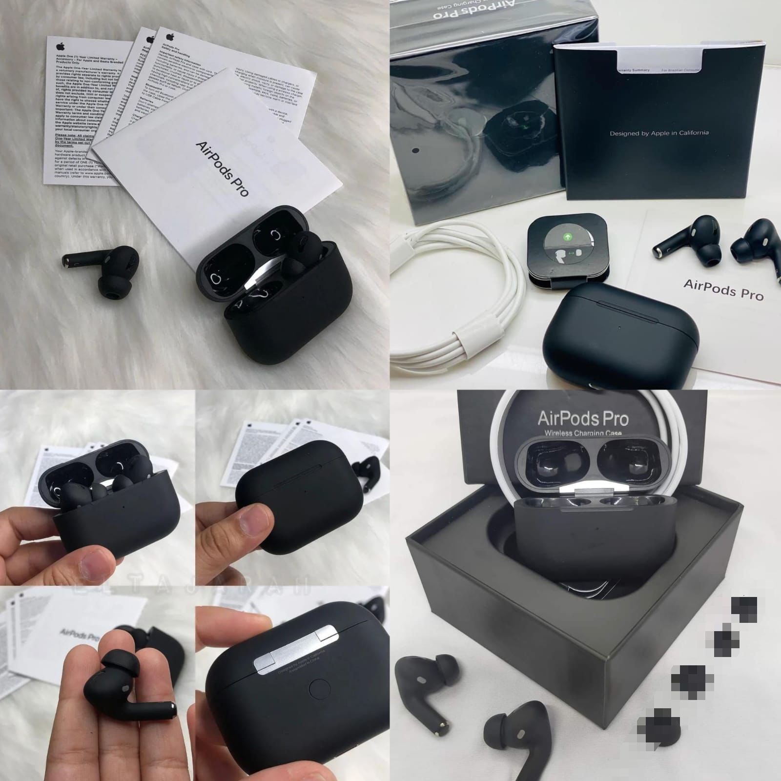 Black Wireless Earbuds with Charging Case (Qd) - Image 2