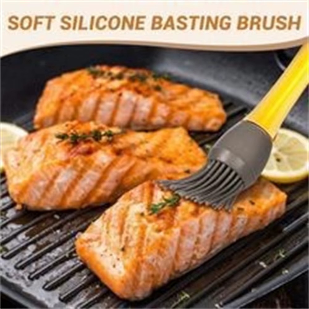 Heat Resistant Silicone Oil & Pastry Brush for BBQ & Baking (HMW) - Image 6