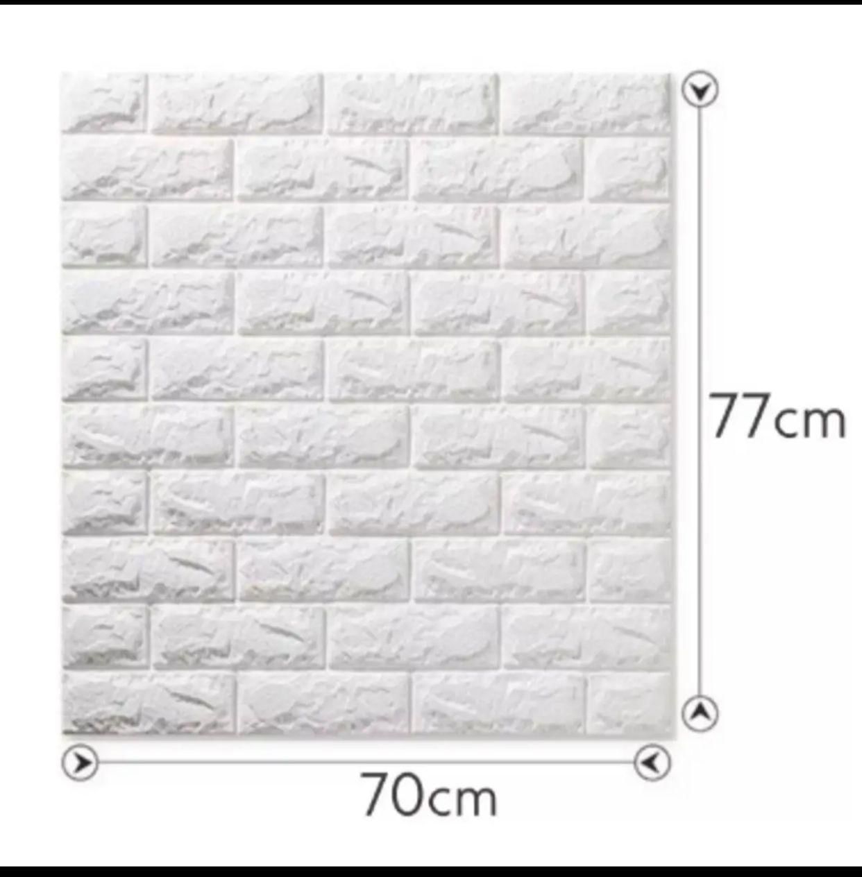 3D White Brick Wall Sticker – Self Adhesive Foam Wallpaper (Af) - Image 2