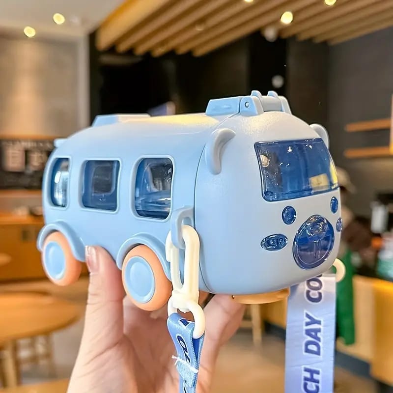 Kids Bus Shape Water Bottle 500ml | Random Colors (HMW) - Image 2