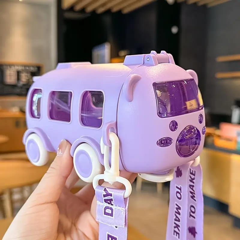 Kids Bus Shape Water Bottle 500ml | Random Colors (HMW) - Image 3