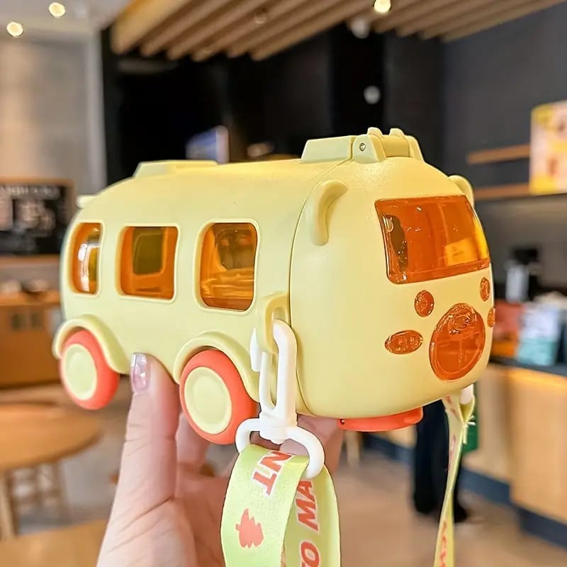 Kids Bus Shape Water Bottle 500ml | Random Colors (HMW) - Image 4