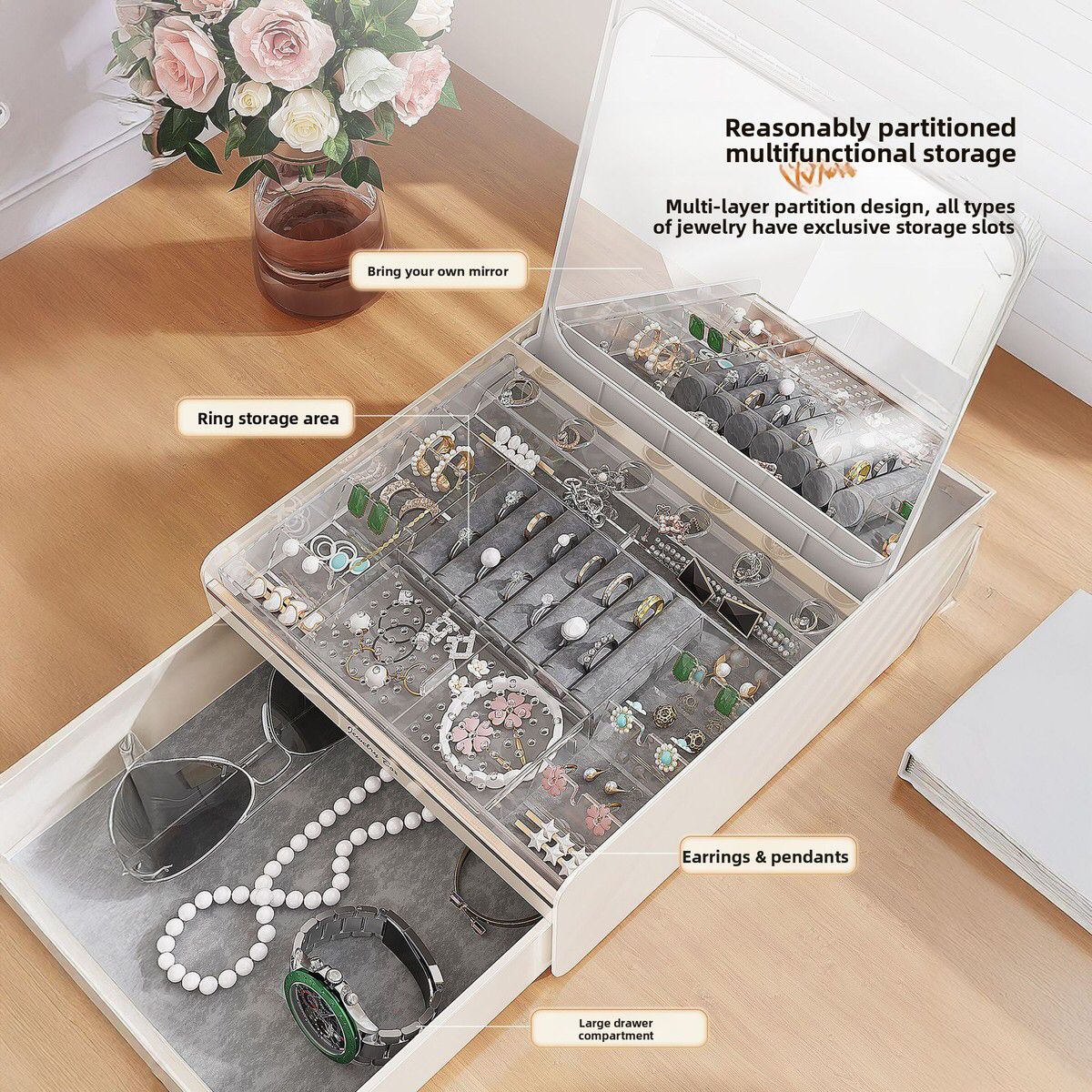 Imported Premium Cosmetic Organizer Storage Box (AAT) - Image 2