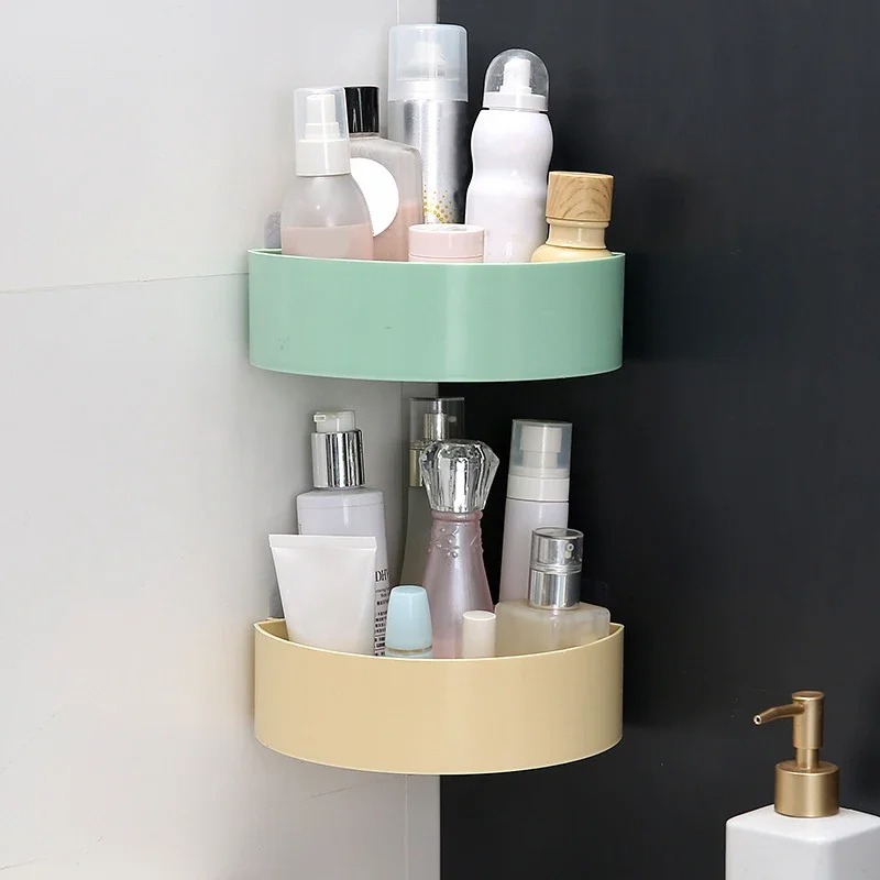 Suction Cup Corner Storage Rack for Bathroom & Kitchen (QD) - Image 4