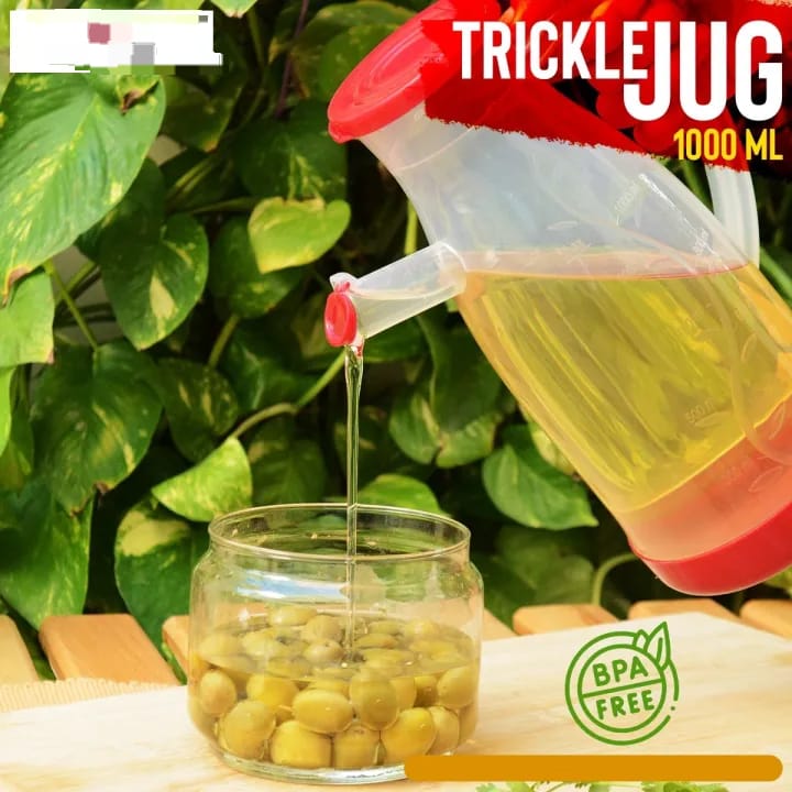 1 Liter Trickle Oil Jug – Easy Pour Kitchen Dispenser(qd) - Image 5