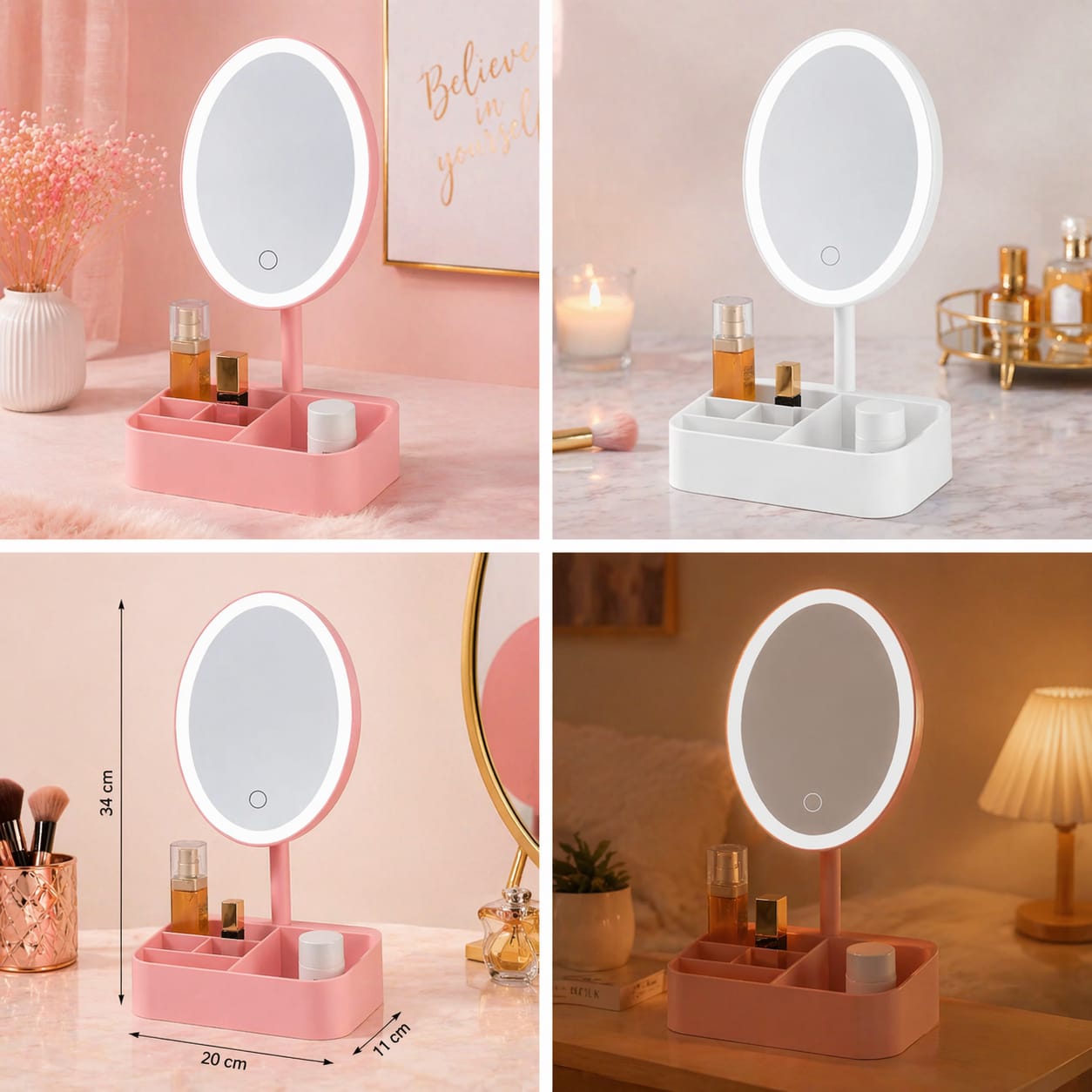LED Vanity Mirror Makeup Organizer(qd) - Image 3