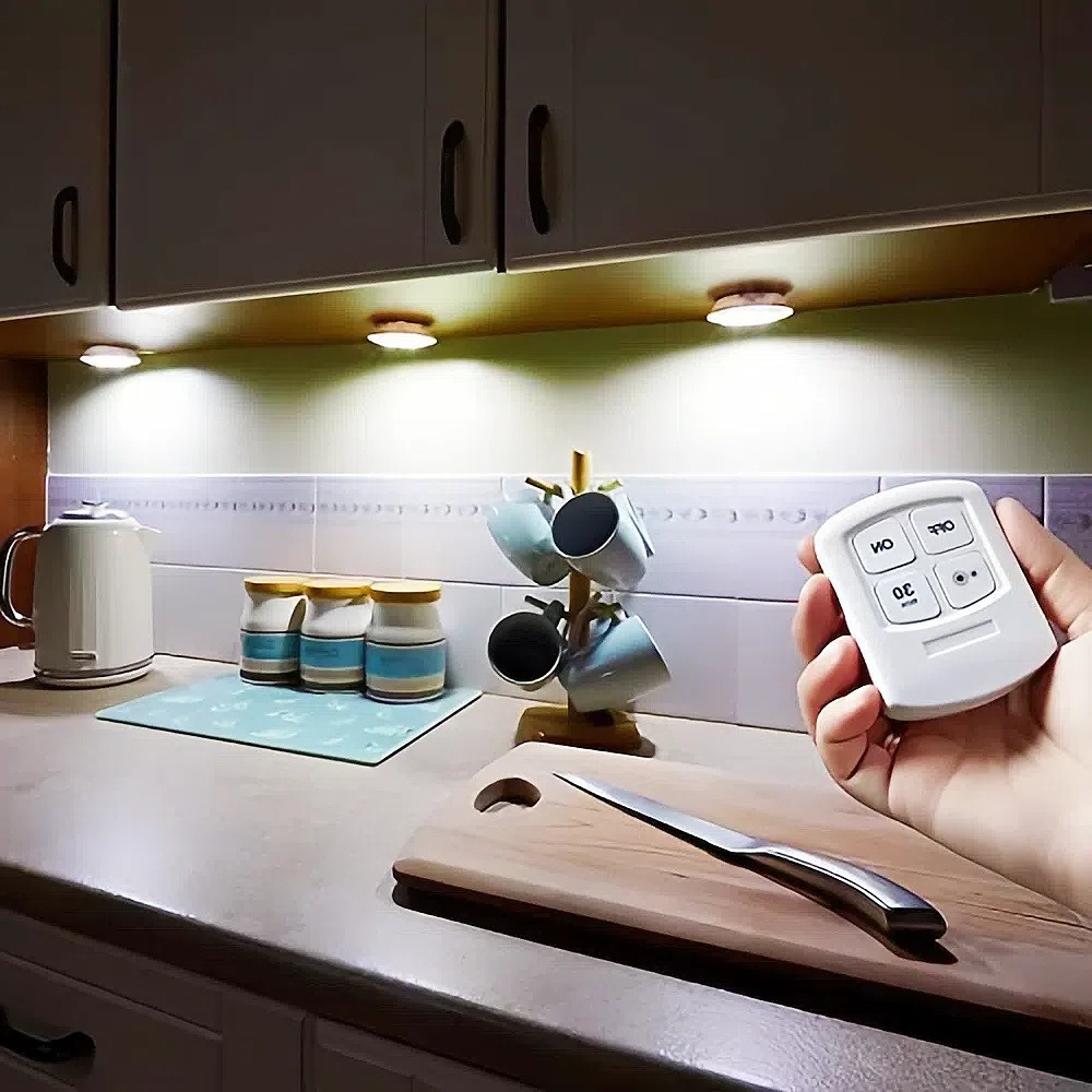 3-Piece Wireless LED Cabinet Lights with Remote Control - Image 6
